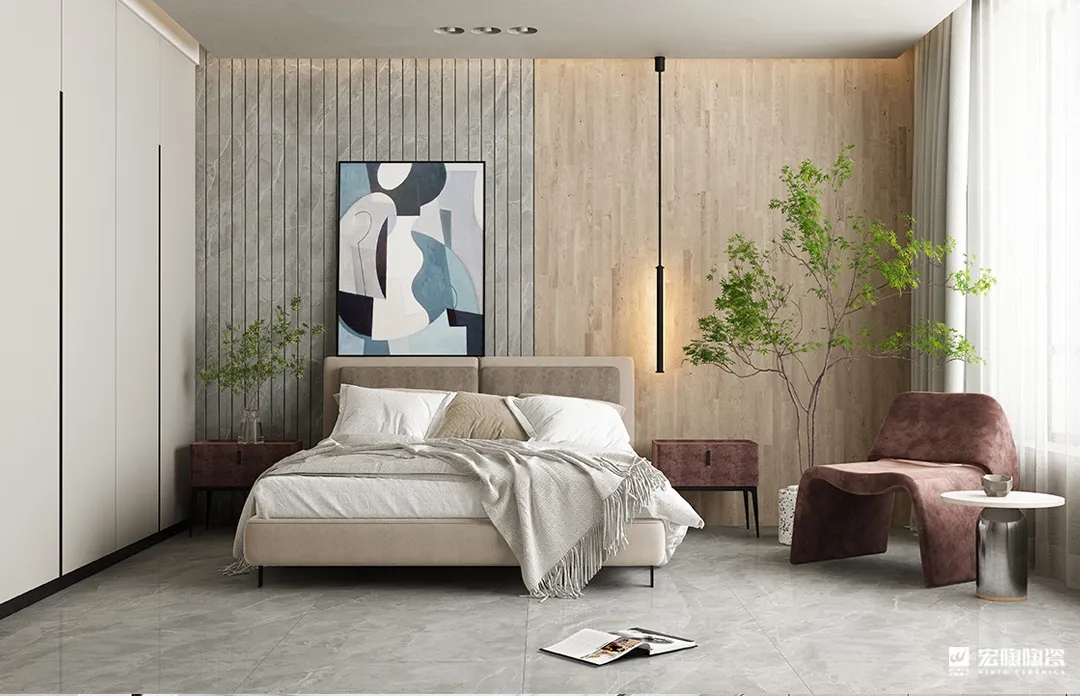 云顶集团TPGM80016 摩卡深灰 800×800mm瓷砖地砖效果图