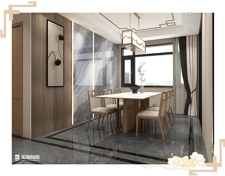 云顶集团岩板6-TPEB2790A002ABCD+TPG80227厨房空间装修效果图