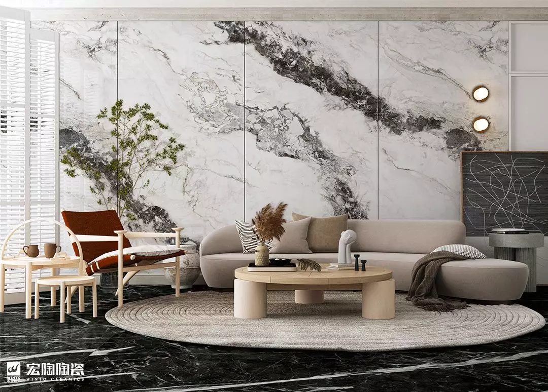 云顶集团9-TPG2712A023ABC高山流水1200×2700×9mm瓷砖地砖装修效果图