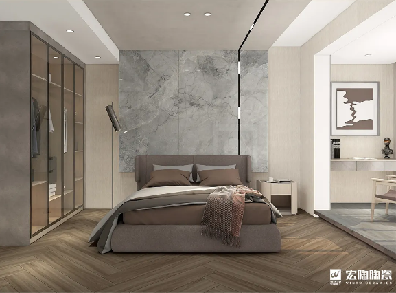 云顶集团TCB1220007 乌木沉香 200x1200mm地砖效果图