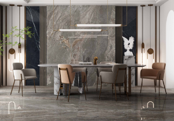 云顶集团萨瓦灰岩板装修效果图