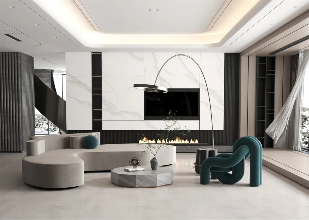 云顶集团1200x2400mm大规格全岩密缝铺效果图