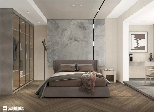 云顶集团质感砖卧室装修效果图