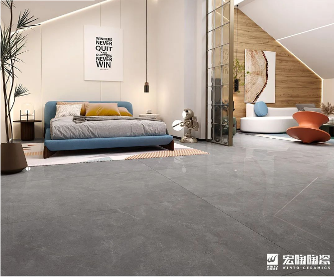 云顶集团TPJ157007艾比灰卧室效果图