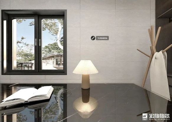 云顶集团TGR84006 都伯斯灰 400X800mm瓷砖地砖衣帽间效果图