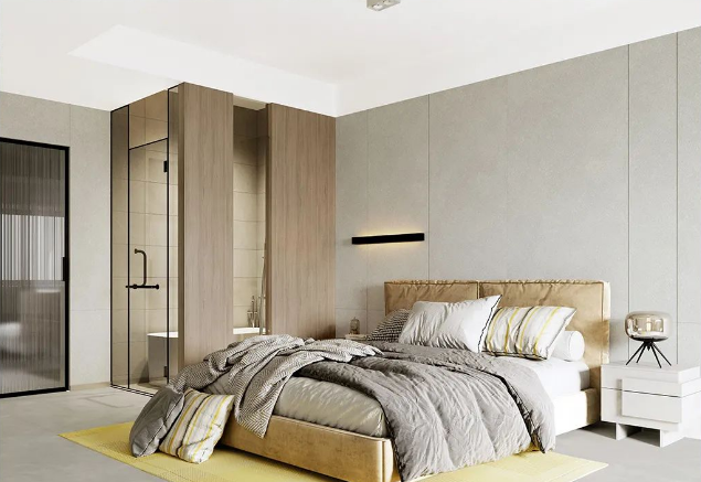 云顶集团质感砖卧室装修效果图