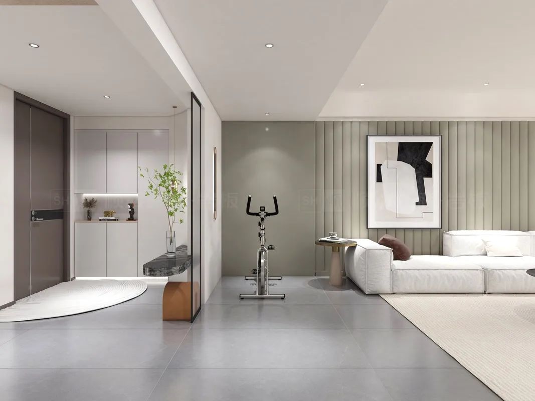 云顶集团陶瓷TJ1890007 帕美哑灰哑光面效果图