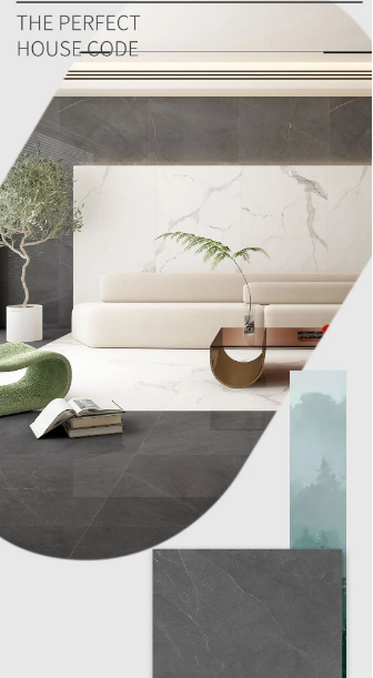 云顶集团TPG1890300高级亮光灰陶瓷大板系列效果图