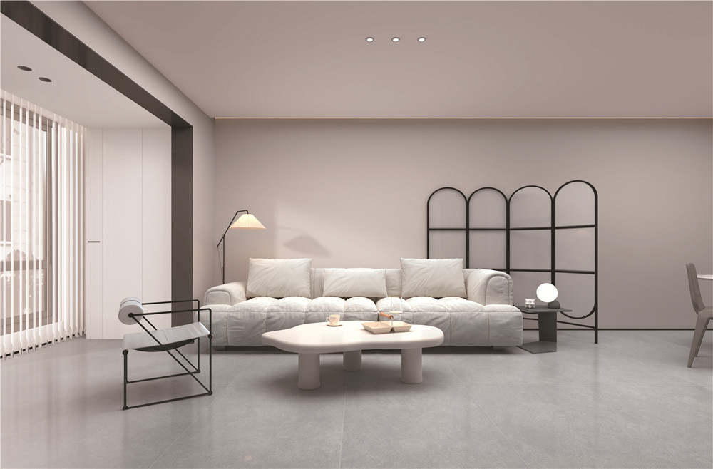 云顶集团质感砖客厅效果图